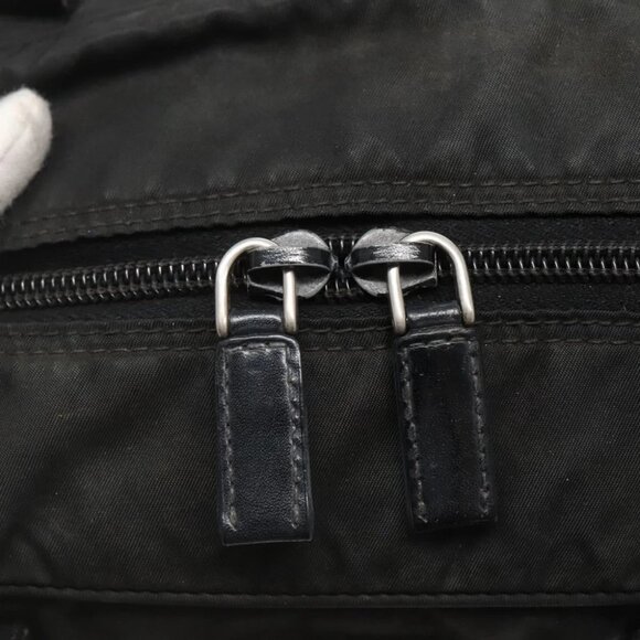 PRADA Shoulder Bag Nylon Black Silver Auth 135983 - Picture 11 of 15